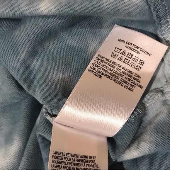 Lucky Brand Blue Tie-Dye Short Sleeve Shirt - Picture 3 of 4